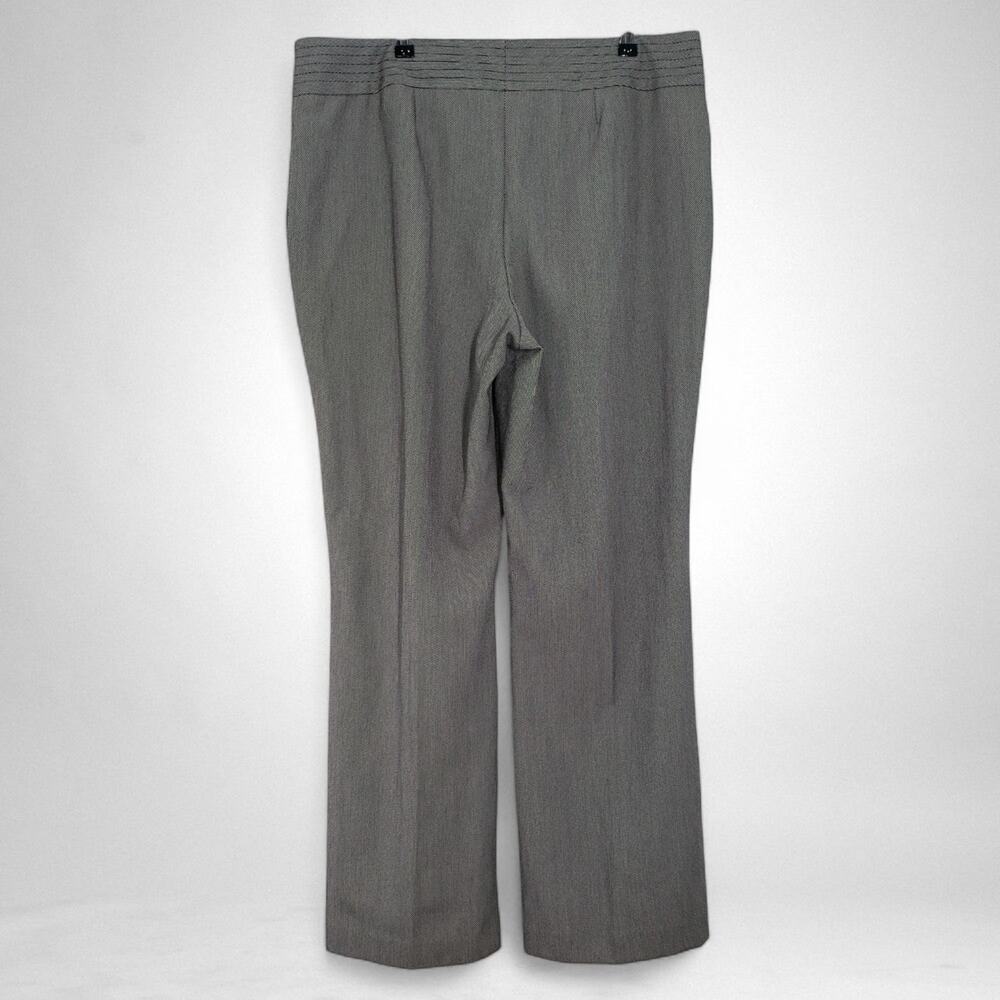 Vintage Fashion Bug Dress Pants Womens 18W Gray Pattern Bootcut Tailored Office - Picture 2 of 16